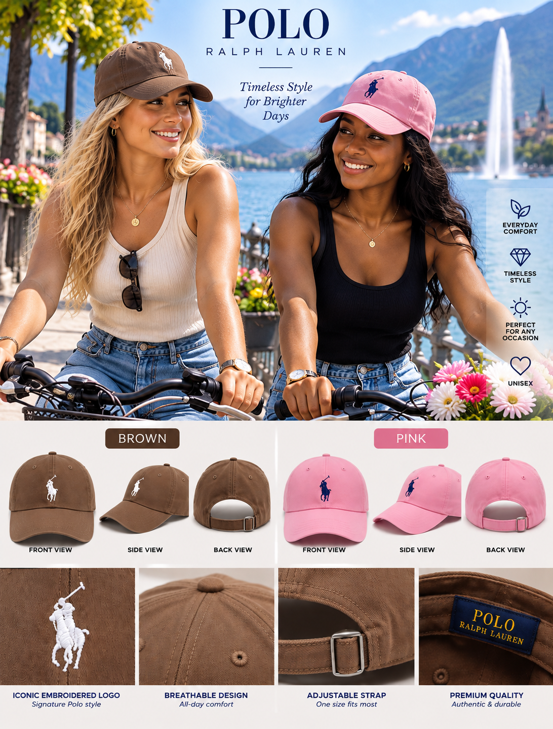 🧢 Classic Embroidered Polo Cap