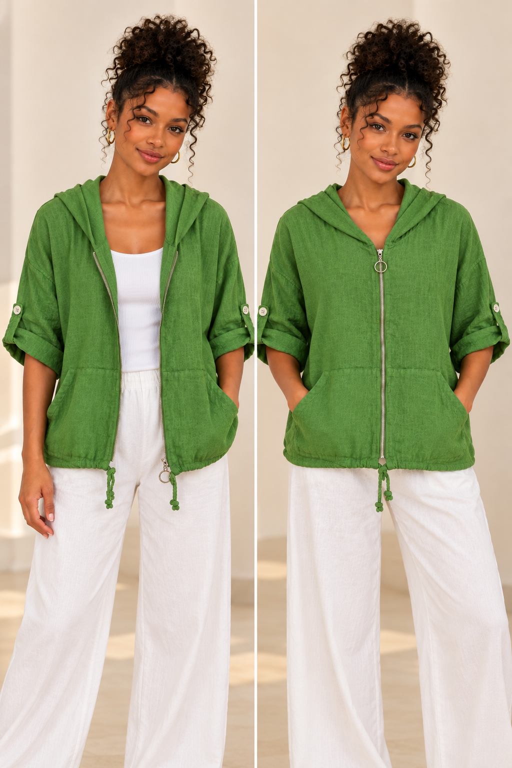 💙 Woody Sophistiqué – Linen Jacket