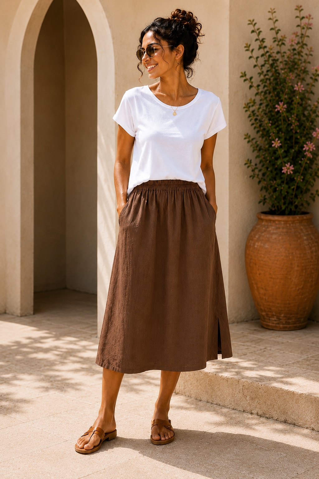 🌿 Linen Flow Maxi Skirt 🌿