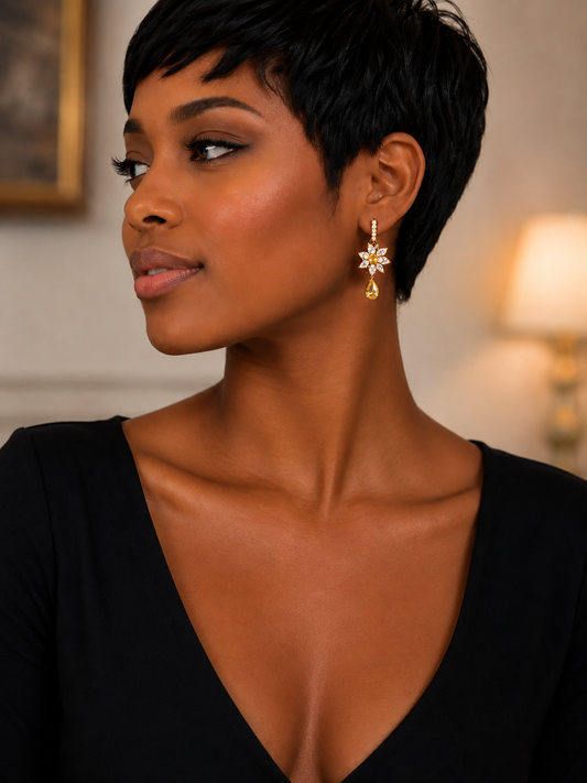 🌼 Flora Éclat Drop Earrings 💛