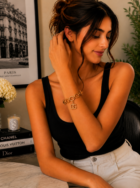 ✨ Golden DG Link Bracelet 💛