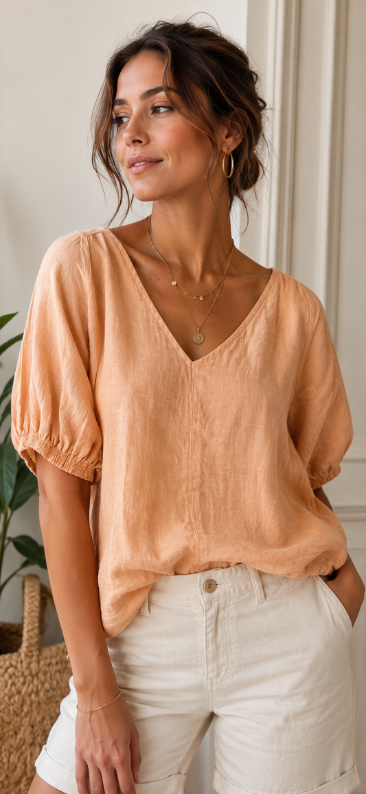 Women Linen Blouse