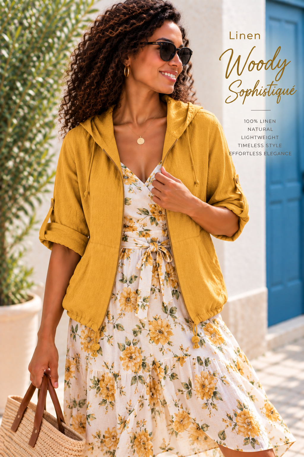 💙 Woody Sophistiqué – Linen Jacket