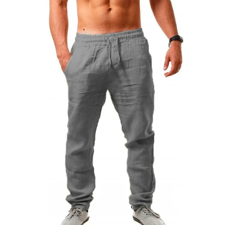 Men's Cotton Linen Pants Streetwear