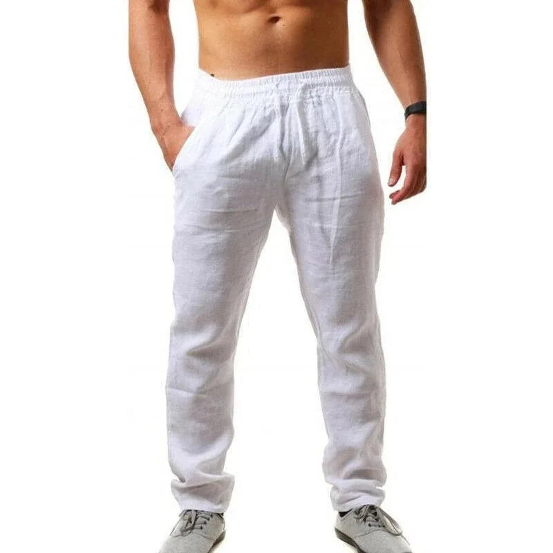 Men's Cotton Linen Pants Streetwear