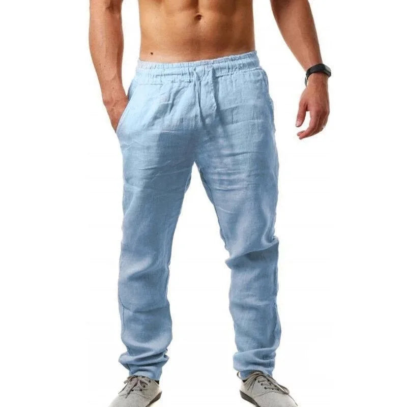 Men's Cotton Linen Pants Streetwear