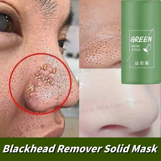 Original Green Tea Deep Remove Blackheads Acne Mud Mask Stick   Treat Pimple