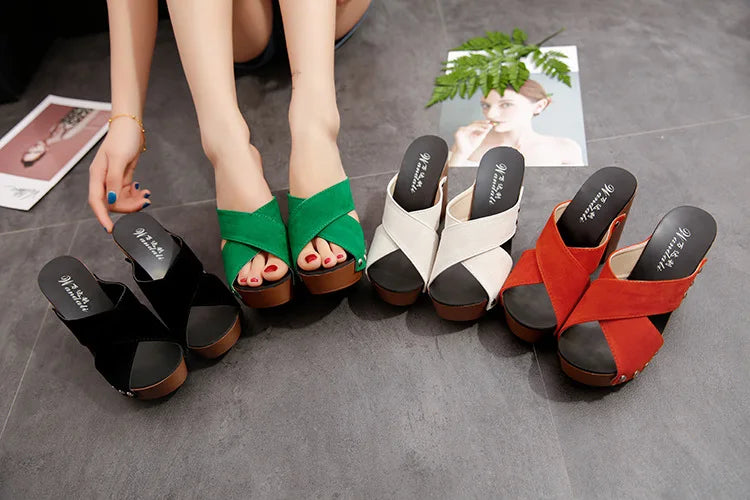 Fashion Slippers Fashion Rivets Open Toe