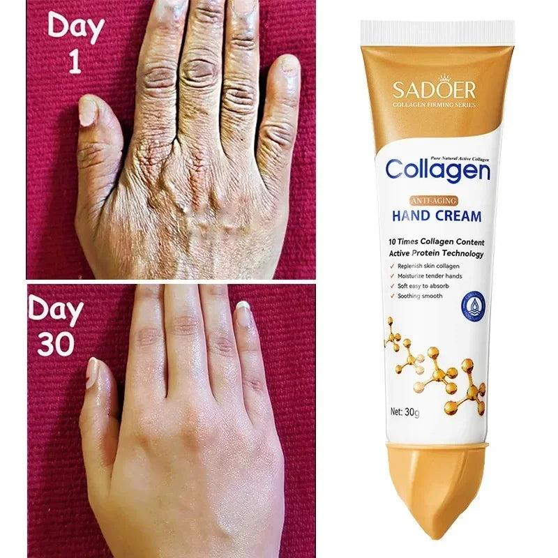 Collagen Anti-wrinkle Hand Cream Skin Soften Nourish Anti-drying