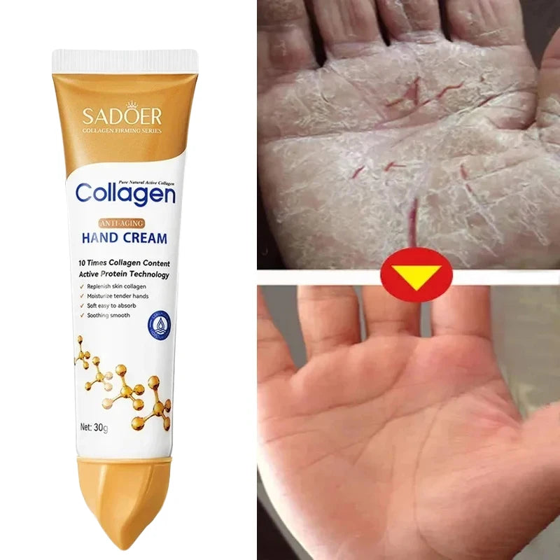 Collagen Anti-wrinkle Hand Cream Skin Soften Nourish Anti-drying