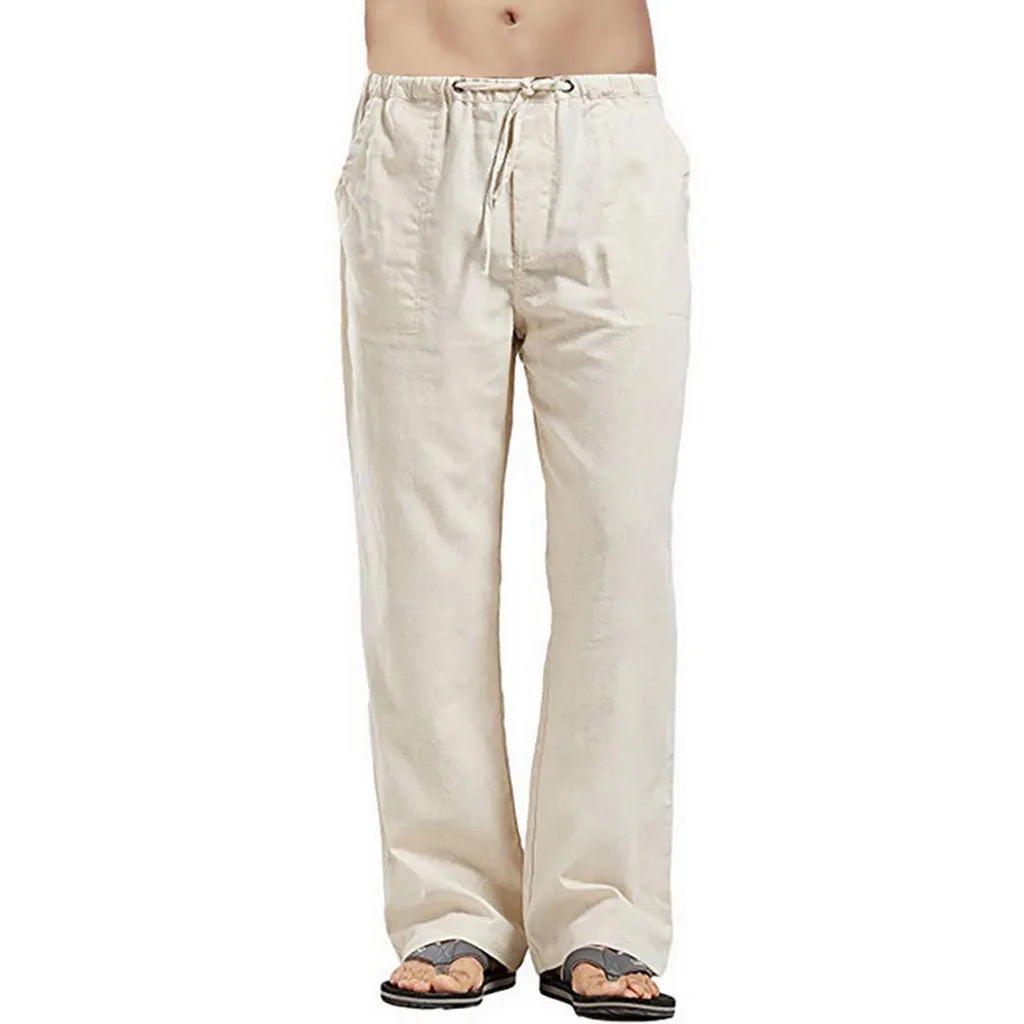 Men's Cotton Linen Pants Streetwear