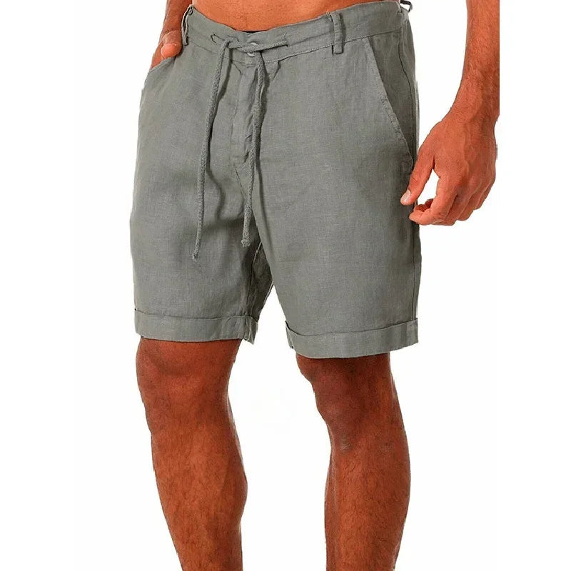 Men's Linen Shorts Casual Pants Fashion