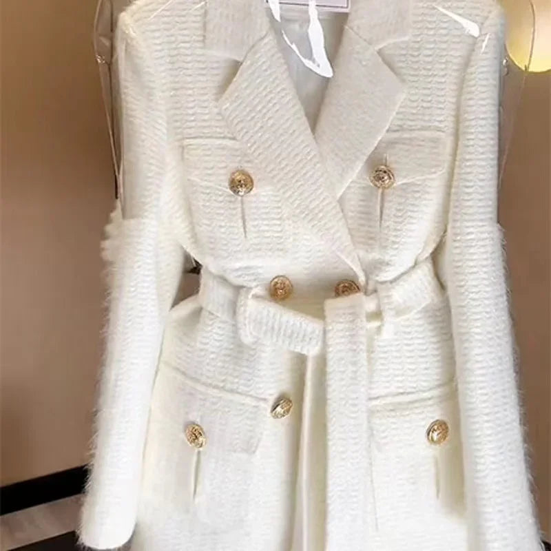 Fashion White Blazer Jacket For Women