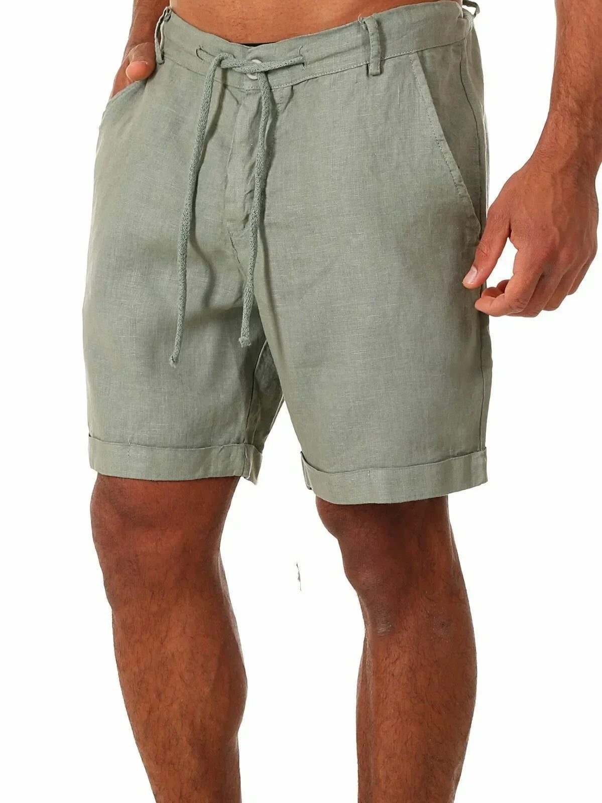 Men's Linen Shorts Casual Pants Fashion