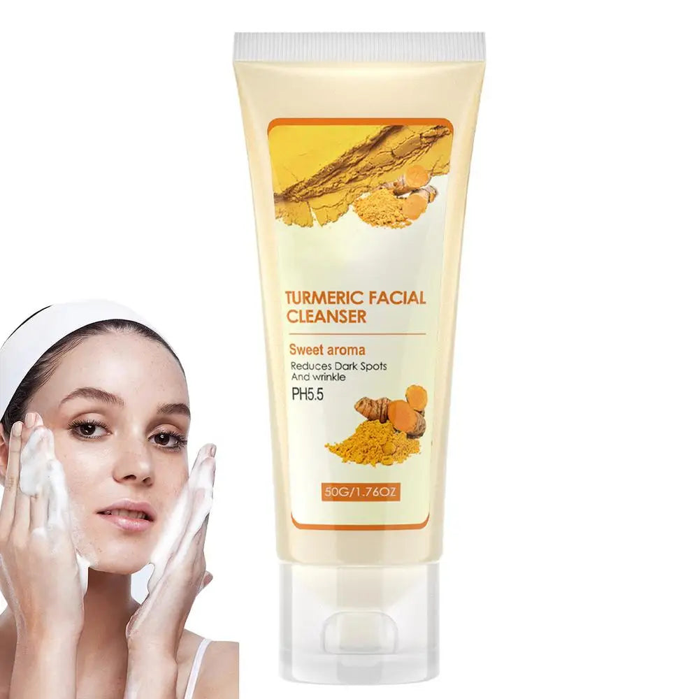 Turmeric Face Essence Turmeric Essentiall Oil Cleanser Face Scrub Turmeric Soap Black Spots Remove Repair Aging Whitening Serum