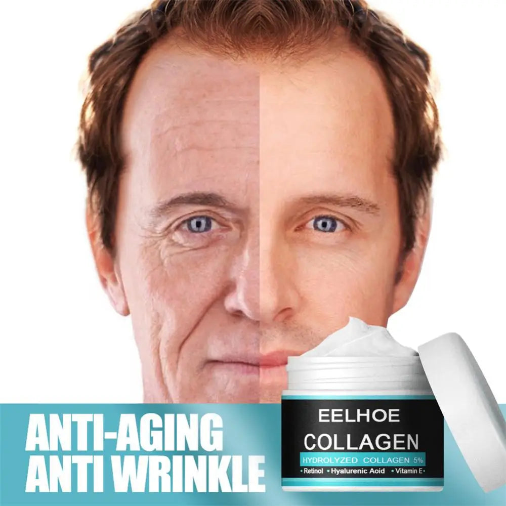 Collagen Creams For Men Anti Wrinkle Anti Aging Face Cream Firming Moisturizing Hyaluronic Acid