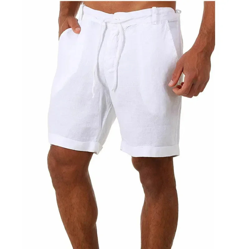 Men's Linen Shorts Casual Pants Fashion