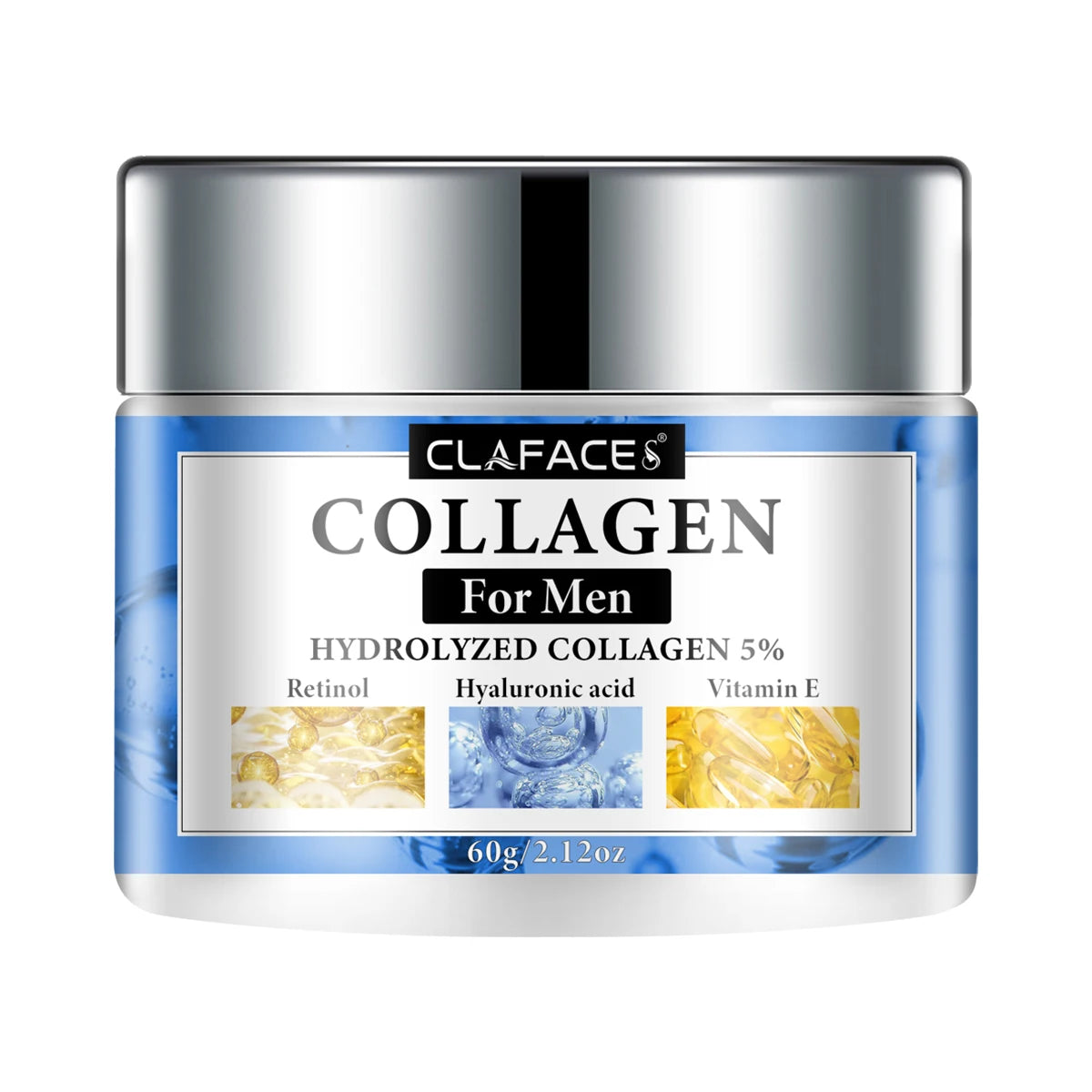 Men's Collagen Face Cream Smoothes Wrinkles on Face Tightens and Moisturizes Skin Protect The Skin Barrier Healthy Facial Care