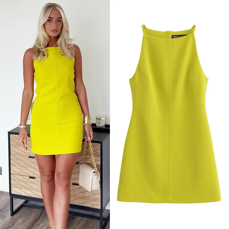 Womens Dresses Bodycon Sleeveless Mini Dress