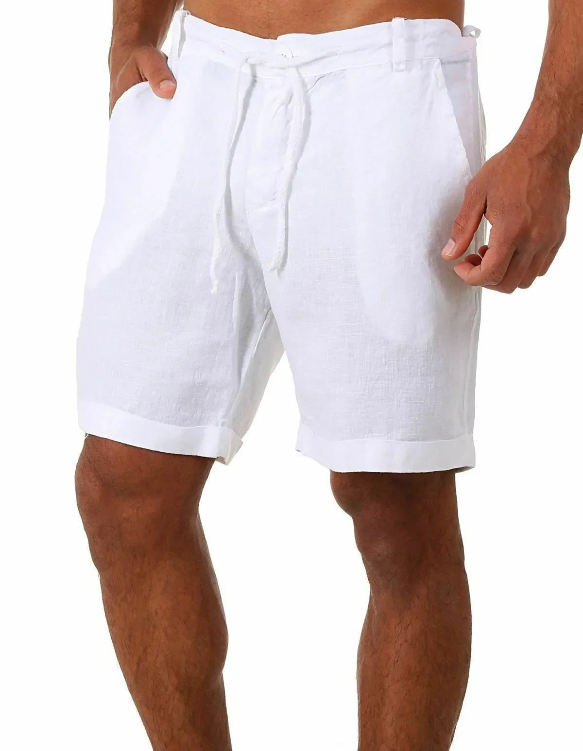 Men's Linen Shorts Casual Pants Fashion