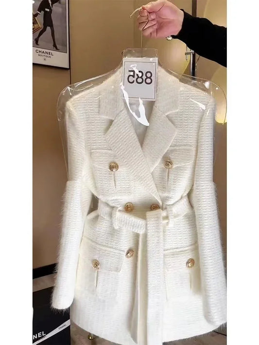 Fashion White Blazer Jacket For Women