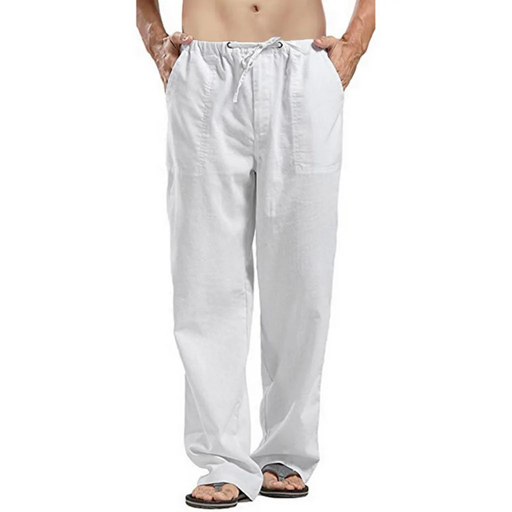 Men's Cotton Linen Pants Streetwear