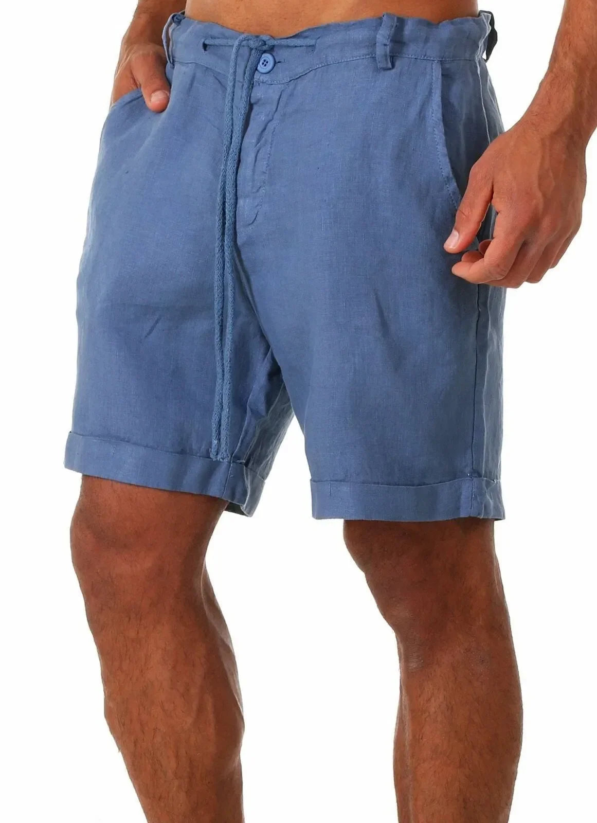 Men's Linen Shorts Casual Pants Fashion