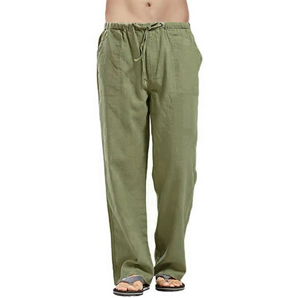 Men's Cotton Linen Pants Streetwear