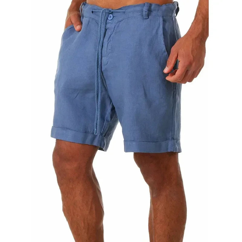 Men's Linen Shorts Casual Pants Fashion