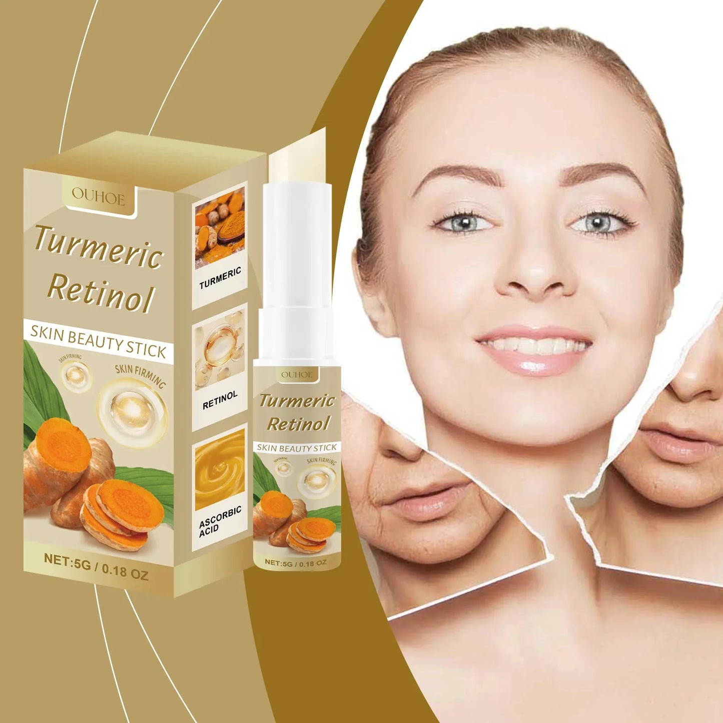 Instant Wrinkle Removal Multi Bounce Balm Facial Tightening Moisturizing  Anti-Wrinkle Balm Stick Cream