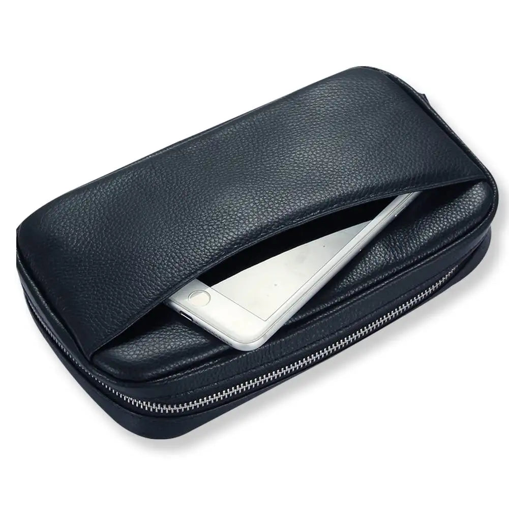 Leather Cigar Case Travel Humidor Portable Luxury Storage Cigar