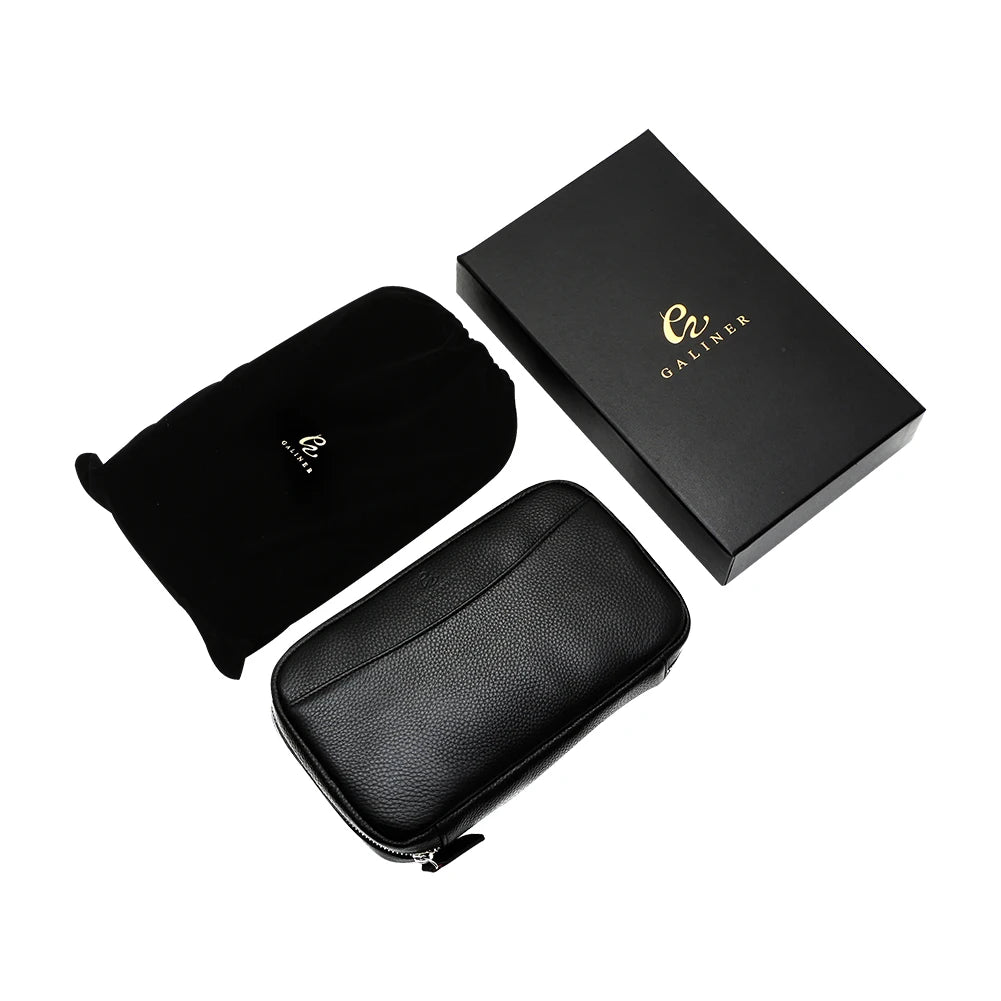 Leather Cigar Case Travel Humidor Portable Luxury Storage Cigar