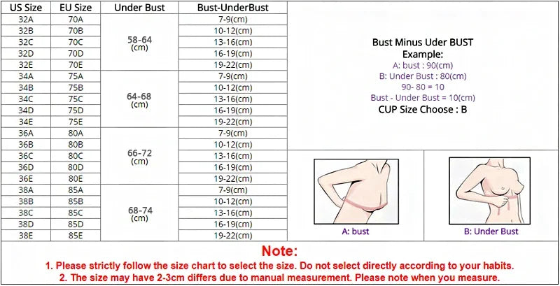 Women Seamless Bra Sexy No Wire Push Up   10 Colors