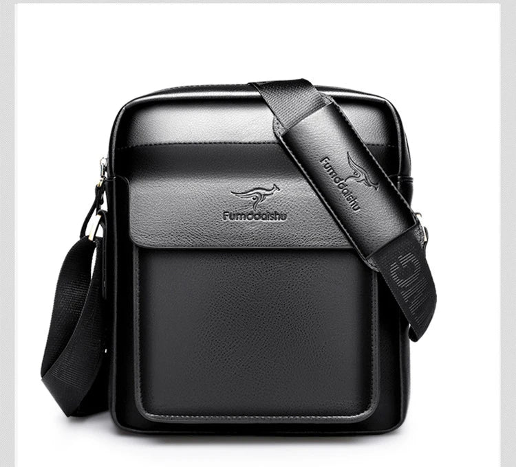 Luxury  Business High Quality Casual Men Bag Vertical Business Leather Shoulder  fashion Man Crossbody Messenger