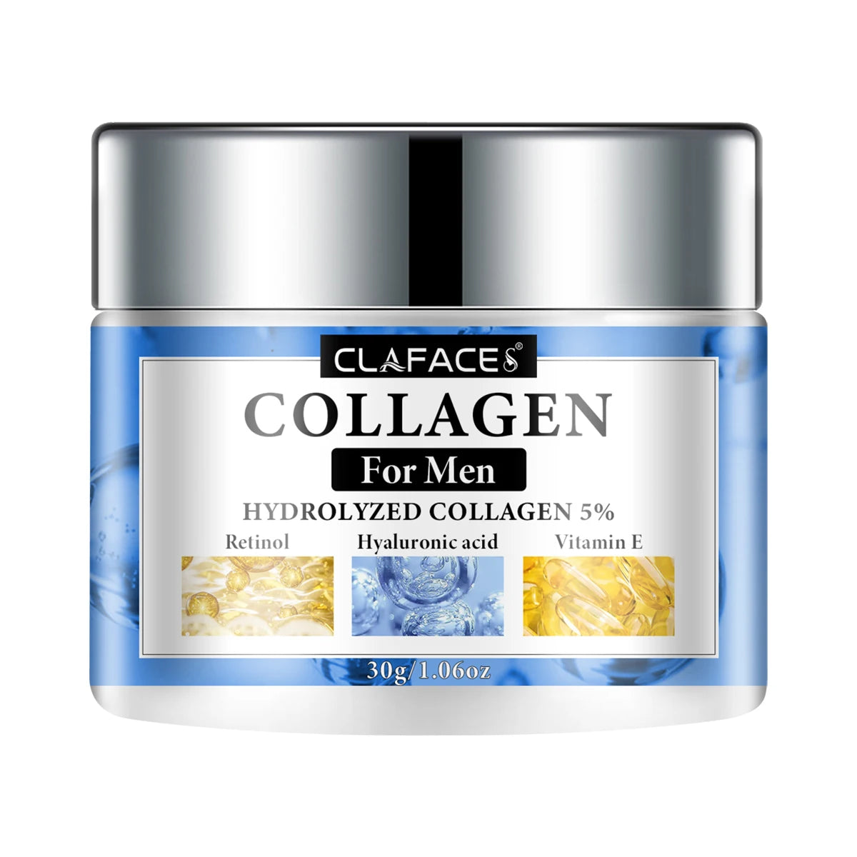 Men's Collagen Face Cream Smoothes Wrinkles on Face Tightens and Moisturizes Skin Protect The Skin Barrier Healthy Facial Care