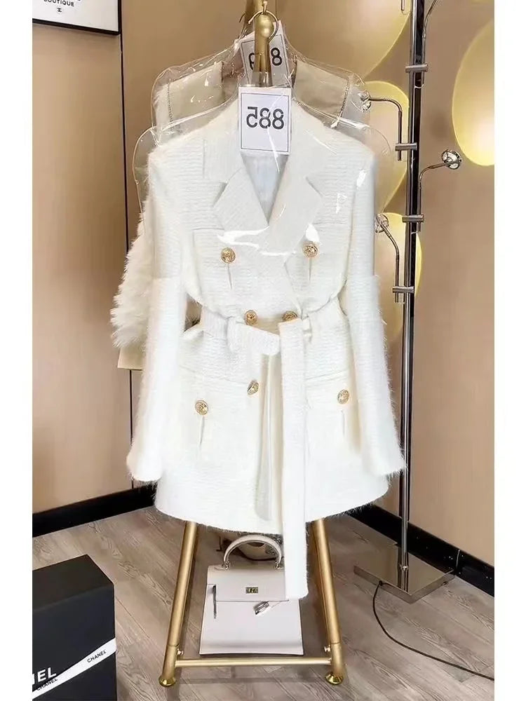 Fashion White Blazer Jacket For Women