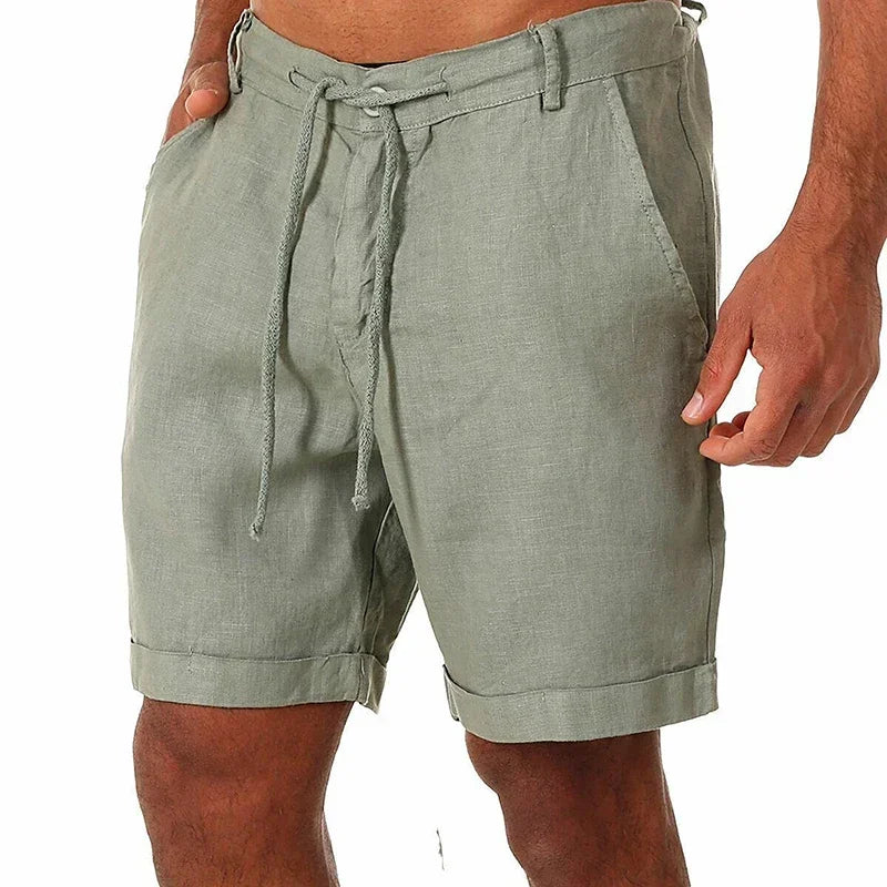 Men's Linen Shorts Casual Pants Fashion