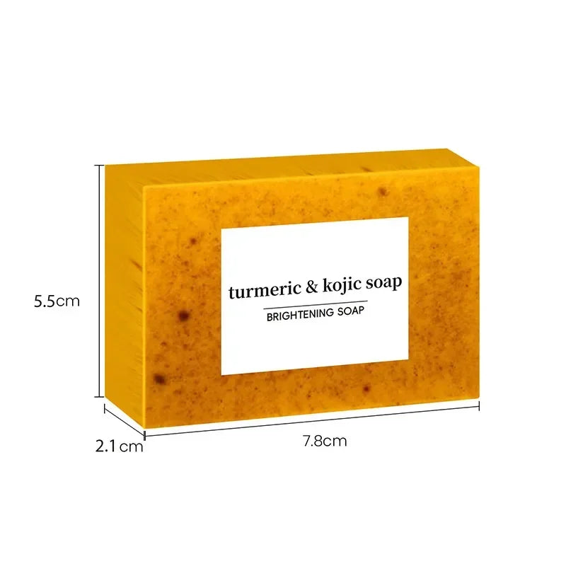 Turmeric  Soap Lemon Kojic Soap Bath Soap Face Soap Clean Skin Oil Control Natural Ingredients For Acne Skin Care