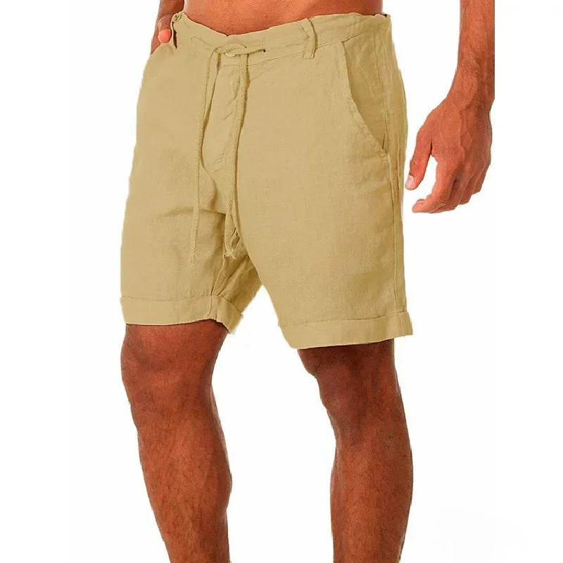 Men's Linen Shorts Casual Pants Fashion