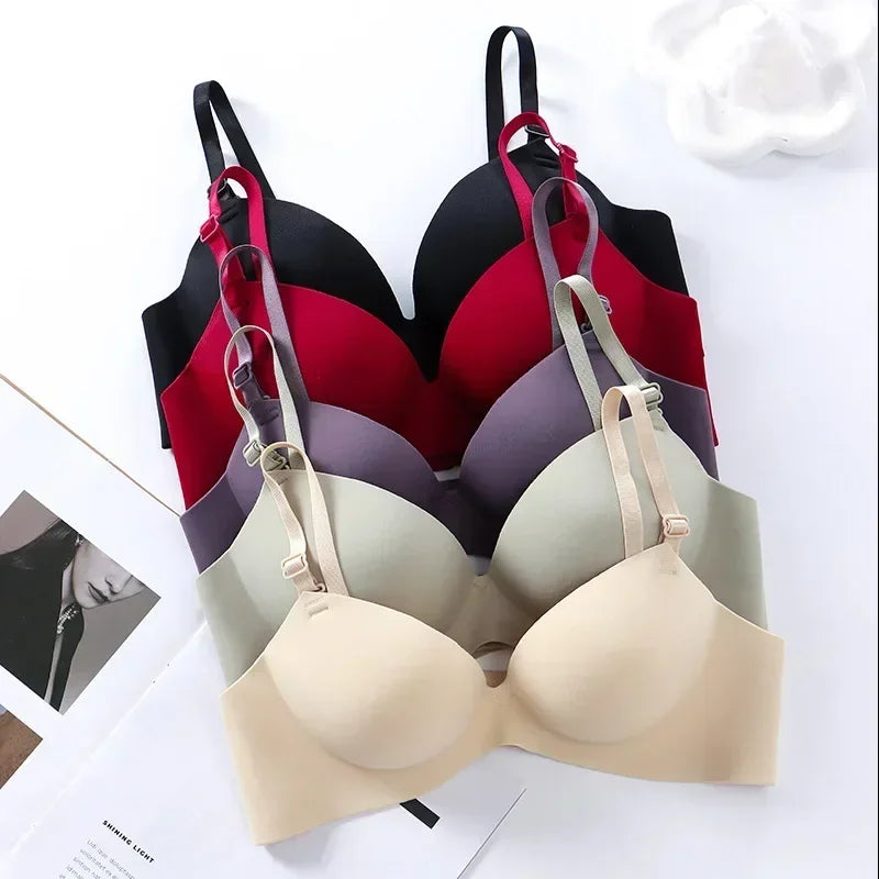 Women Seamless Bra Sexy Push Up Bralette No Wire  Fashion 3/4 Cup Wireless