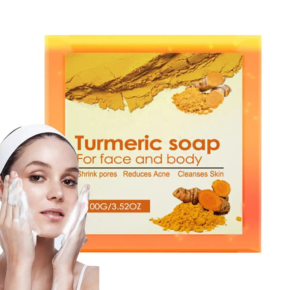 Turmeric Face Essence Turmeric Essentiall Oil Cleanser Face Scrub Turmeric Soap Black Spots Remove Repair Aging Whitening Serum