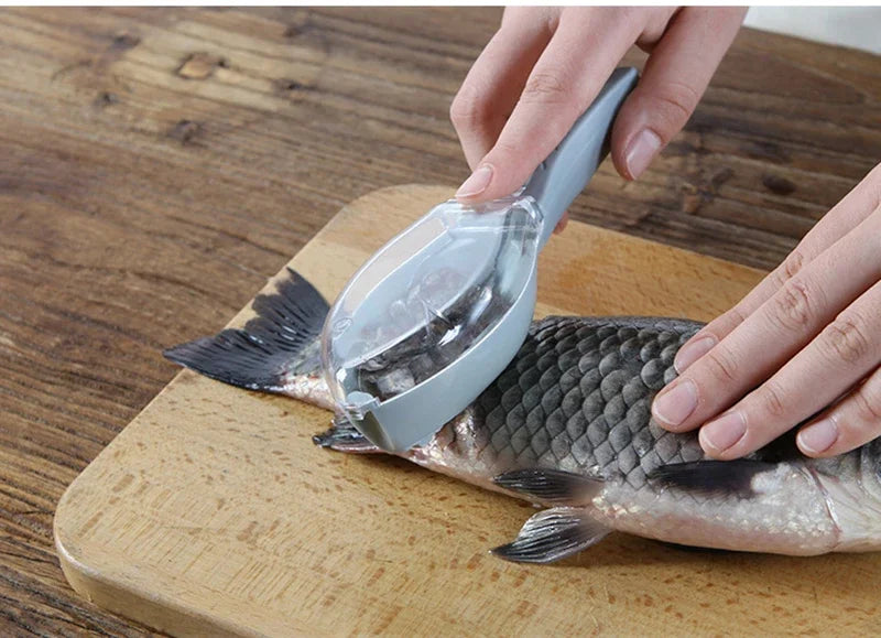 Fish Scales Graters Scraper Fish Cleaning Tool Scraping Scales Device with Cover