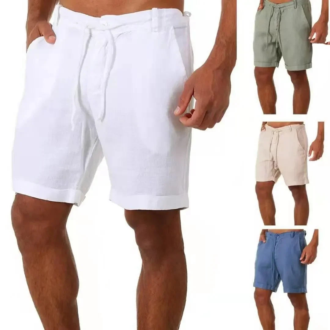 Men's Linen Shorts Casual Pants Fashion