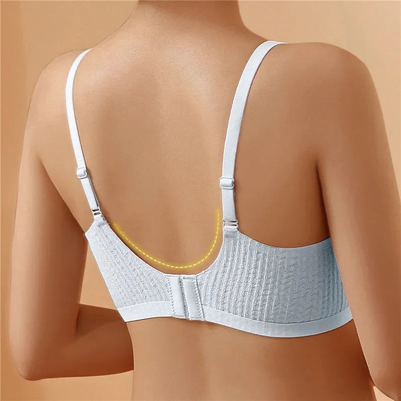 Woman  Laser Cut Seamless Wireless Push Up Bra Basic Crop Top Por Mayor Paddeden