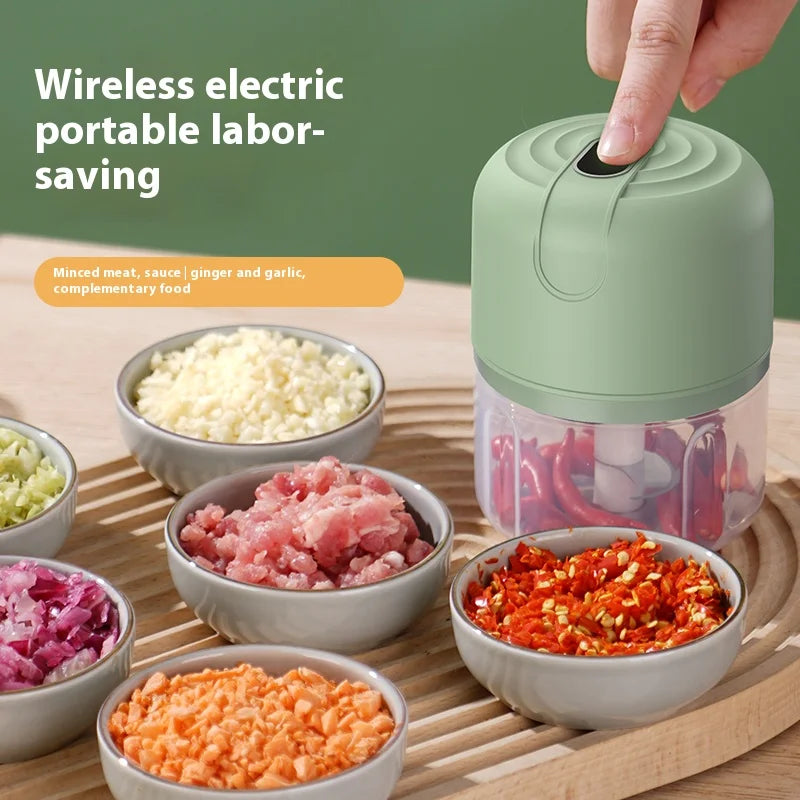 USB Portable Meat Grinder Vegetable Chopper for Kitchen Gadgets Electric Kitchen Food Chopper Mini Garlic