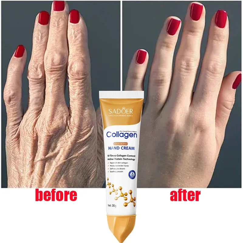 Collagen Anti-wrinkle Hand Cream Skin Soften Nourish Anti-drying