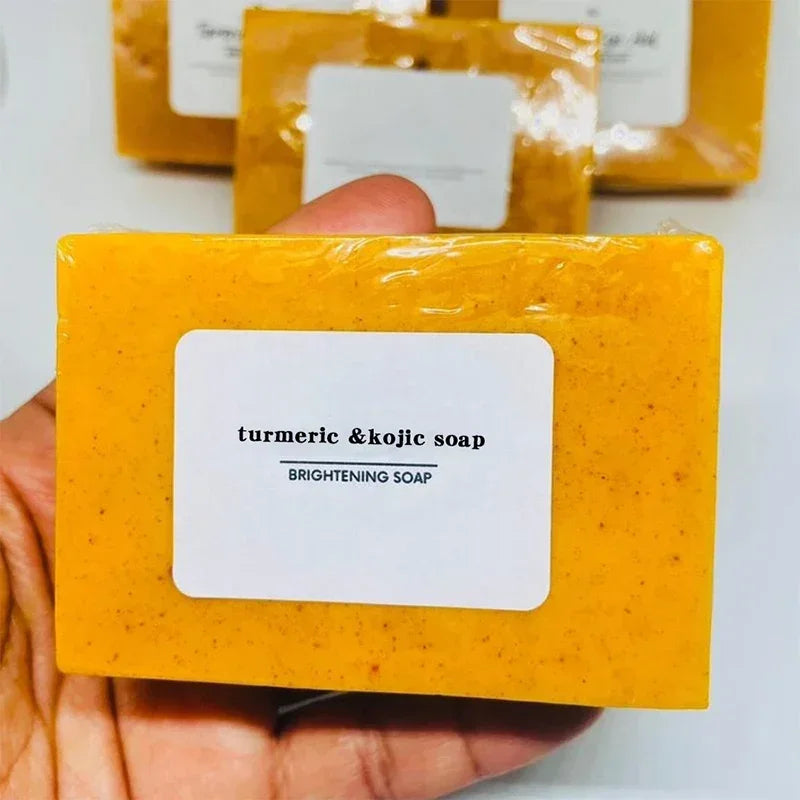 Turmeric  Soap Lemon Kojic Soap Bath Soap Face Soap Clean Skin Oil Control Natural Ingredients For Acne Skin Care