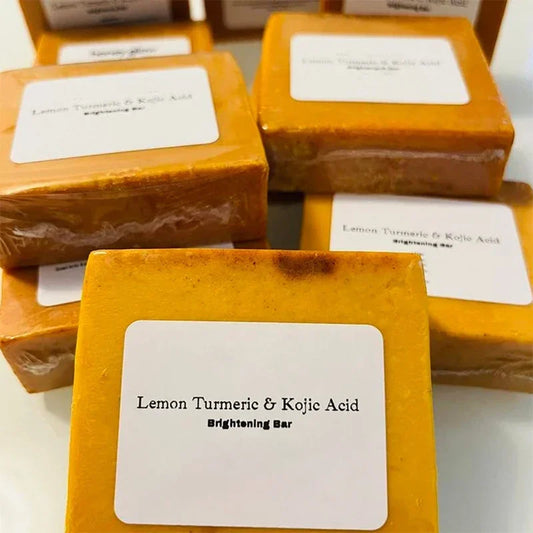 Turmeric  Soap Lemon Kojic Soap Bath Soap Face Soap Clean Skin Oil Control Natural Ingredients For Acne Skin Care