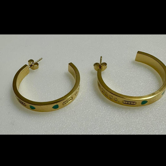 Women hoop earrings