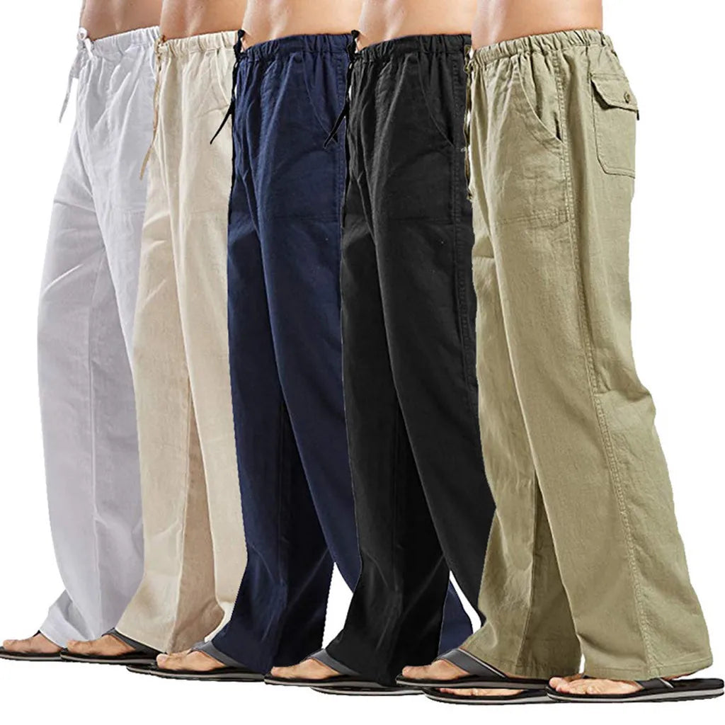 Men's Cotton Linen Pants Streetwear